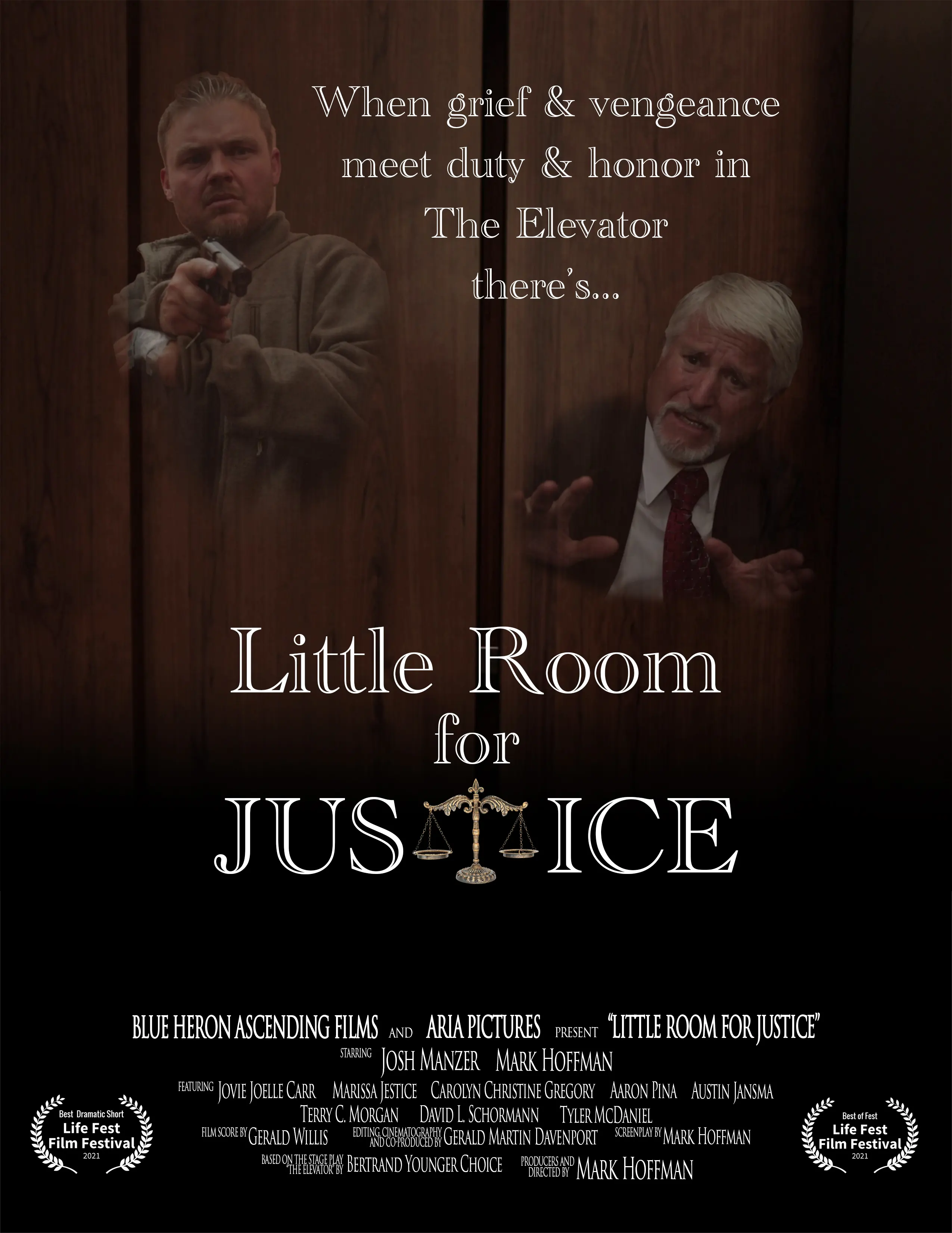 Little Room For Justice (2021) poster for completed film.